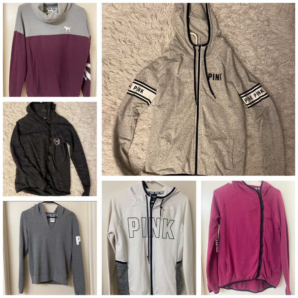 Bundle PINK sweaters XS